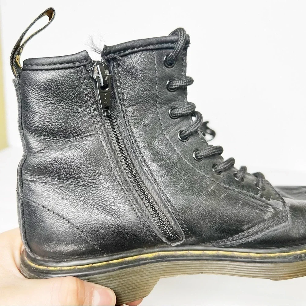 Dr. Marten’s Junior 1460 Softy T Leather Lace Up Boots Black Size 3
